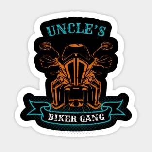 Uncle's Biker Gang Father's Day Sticker